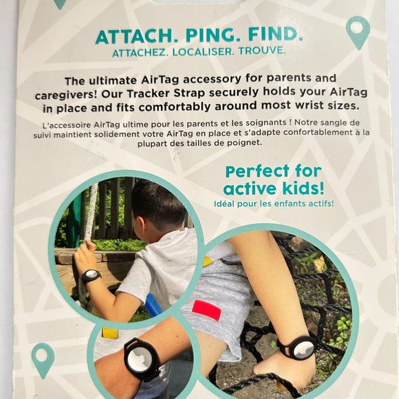 Lot of 2 Case-Mate TRACKER STRAP for Apple AirTag Green great for kids - Picture 5 of 9